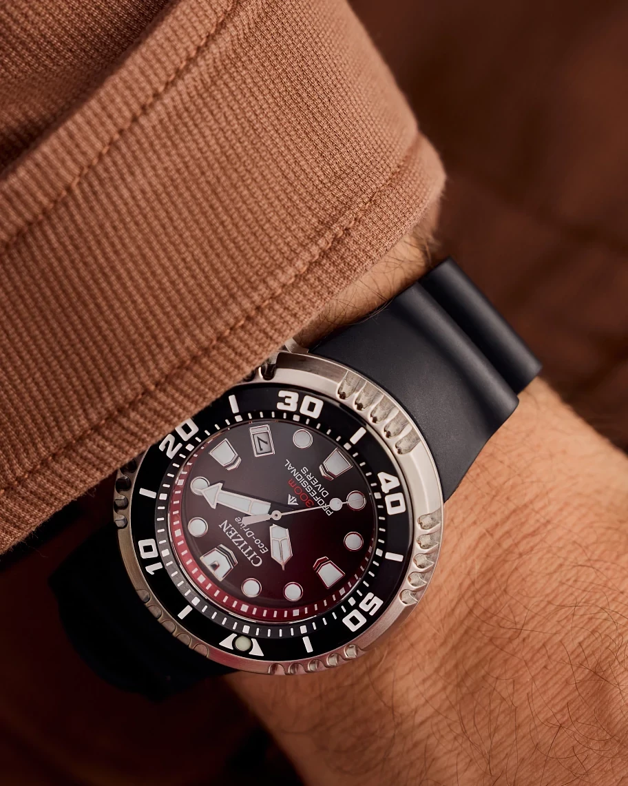 Promaster Dive E365 Red Dial BENEBiOL™ PU Strap BN1024-01Z